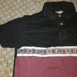 NWOT XS Insight Broad Striped Polo Shirt